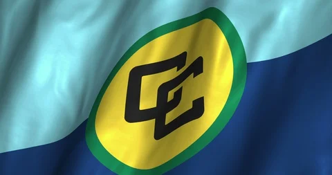 CARICOM Waving Flag 4K Stock Footage 127917839