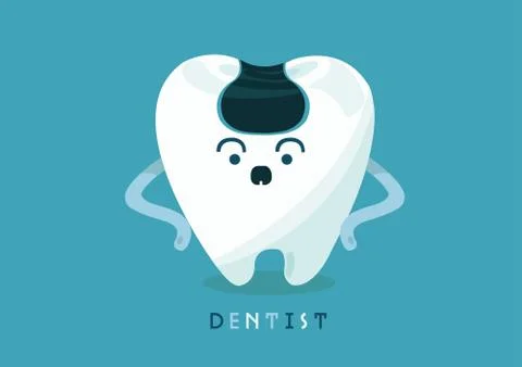 Caries of tooth Stock Illustration