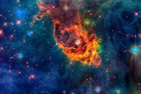 Carina Nebula in outer space. Stockfoto's