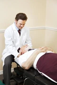 Caring Chiropractor Stock Photos