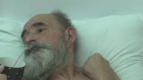 Caring for an elderly person Stock Footage 22338495