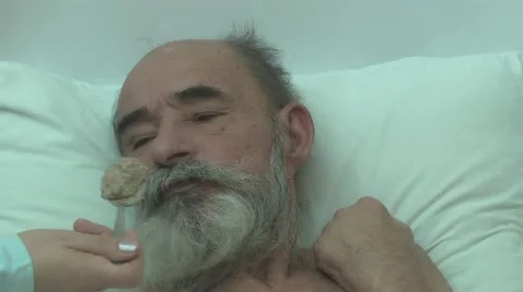 Caring for an elderly person Stock Footage 22338537