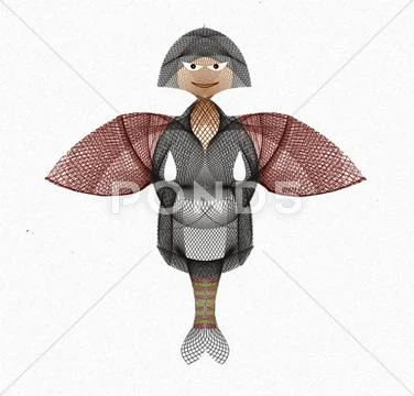 Caring Fairy Stock Illustration