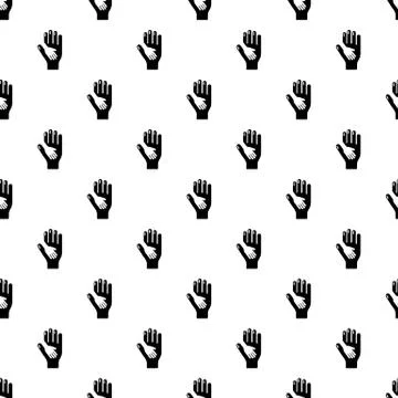 Caring hand pattern vector seamless Stock Illustration