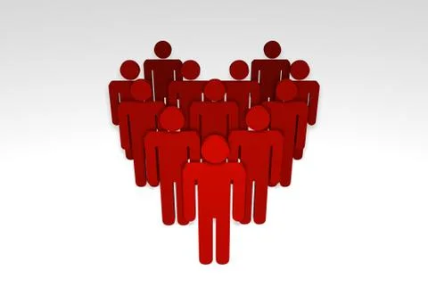 Caring people Stock Illustration