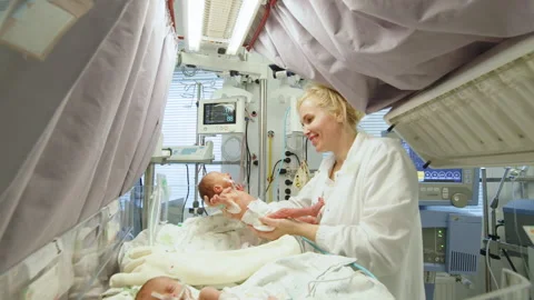 Caring for a Premature Baby Stock Footage 311814760