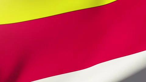 Carinthia flag waving in the wind. Looping sun rises style.  Animation loop Stock Footage 48275539