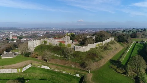 Carisbrooke Castle Stock Footage 88494600