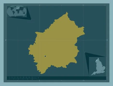 Carlisle, England - Great Britain. Solid color shape Stock Illustration
