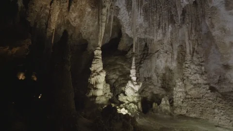 Carlsbad Caverns Cave Formation Stock Footage 120106440