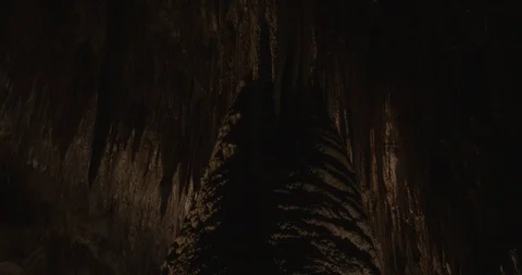 Carlsbad Caverns Column Ceiling Stock Footage 120529403