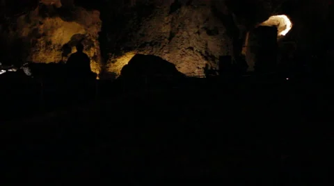 Carlsbad Caverns inside Big Room-35 Stock Footage 47050564