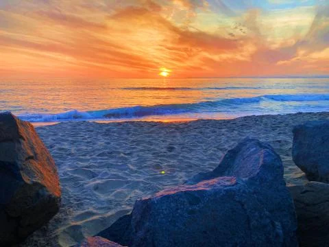 Carlsbad Sunset Stock Photos
