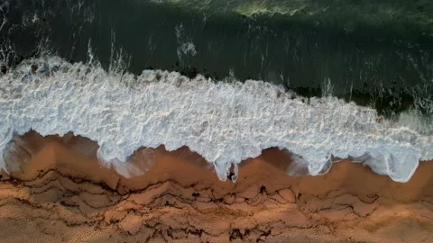 Carmel Beach and Waves lateral pan Video stock 237678119