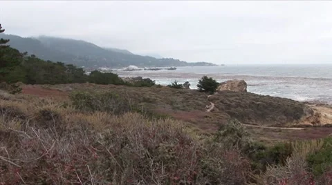 Carmel Beach Stock Footage 8777142