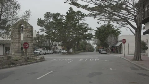 Carmel, Ocean Ave. Stock Footage 134425328