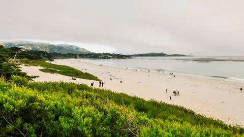 Carmel Sunset Beach Stock Photos