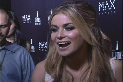 Carmen Electra on Red Carpet Stock Footage 115988