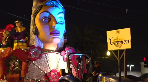 Carmen Float at Endymion parade 2014 Stock Footage 37509818