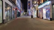 Carnaby Street Completely Empty During Coronavirus Covid-19 Lockdown, London, 4K Stock Footage
