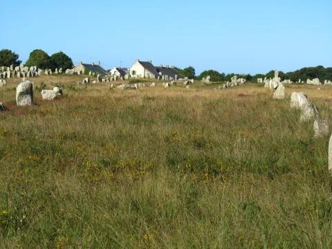 Carnac accient site 스톡 사진