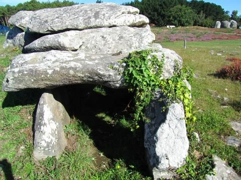 Carnac accient site 스톡 사진