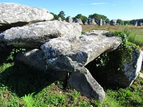 Carnac accient site 스톡 사진