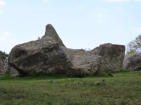Carnac megalith alignments Stock Photos