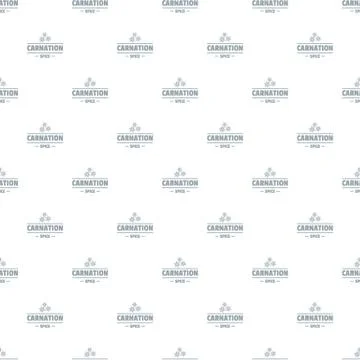 Carnation spice pattern seamless Stock Illustration