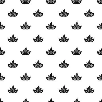 Carnaval mask pattern seamless Stock Illustration
