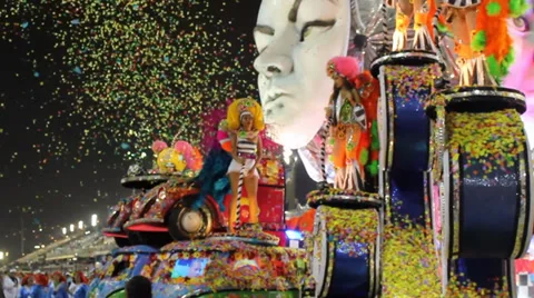 Carnaval Parade sambadrome Video stock 37656017
