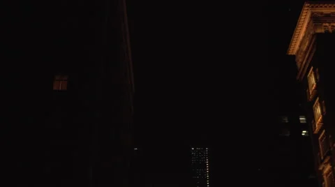 CARNEGIE HALL | EXT, NIGHT, WIDE, HALF-PAN RIGHT | 1080P Stock Footage 51662226