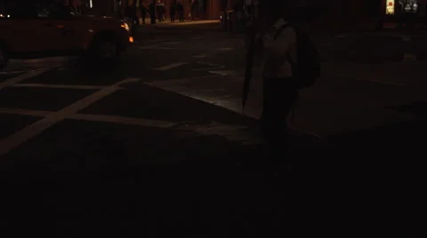 CARNEGIE HALL | EXT, WIDE, NIGHT, TILT-UP | 1080P Stock Footage 51661882