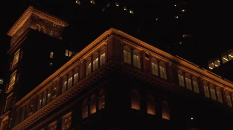 Carnegie Hall_Half Pan Left EXT Wide Shot Stock Footage 51661656