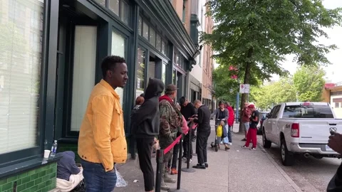 Carnegie Outreach Program Homelessness Services Outreach Team Assistance provide Stock Footage 243887398