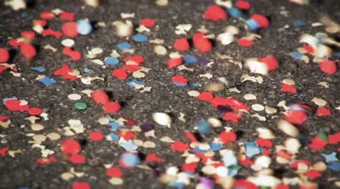 Carneval Confetti Stock Footage 11140205