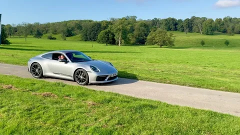Carnforth, Lancaster, UK. 2025 AUG, 17. Leighton Hall, Porsche car show. Stock-Footage 315004016