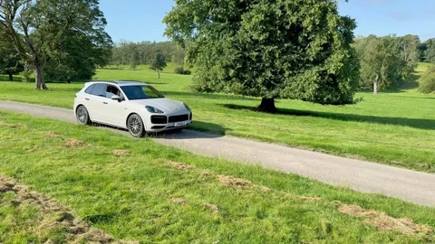 Carnforth, Lancaster, UK. 2025 AUG, 17. Leighton Hall, Porsche car show. Vidéo 315004167