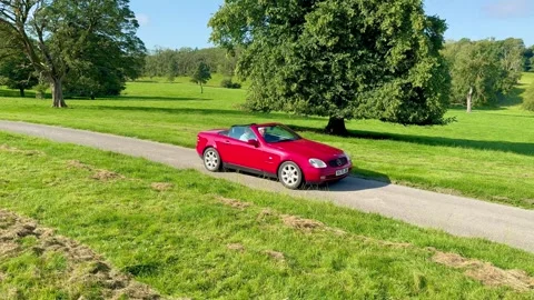 Carnforth, Lancaster, UK. 2025 AUG, 17. Leighton Hall, Porsche car show. Stock Footage 315004221