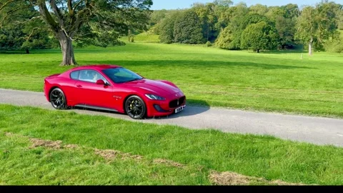 Carnforth, Lancaster, UK. 2025 AUG, 17. Leighton Hall, Porsche car show. Stock-Footage 315004449