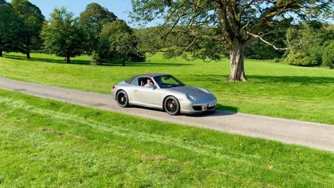 Carnforth, Lancaster, UK. 2025 AUG, 17. Leighton Hall, Porsche car show. Видео 315004569