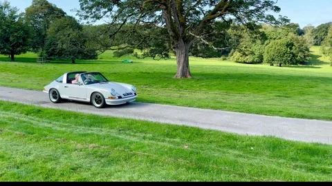 Carnforth, Lancaster, UK. 2025 AUG, 17. Leighton Hall, Porsche car show. Stock-Footage 315004948