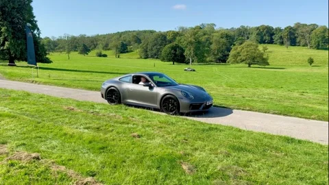 Carnforth, Lancaster, UK. 2025 AUG, 17. Leighton Hall, Porsche car show. Vidéo 315005556