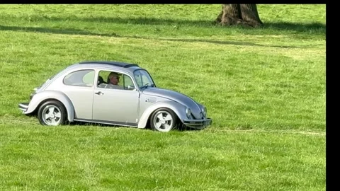 Carnforth, Lancaster, UK. 2025 AUG, 17. Leighton Hall, Porsche car show. Stock Footage 315005620