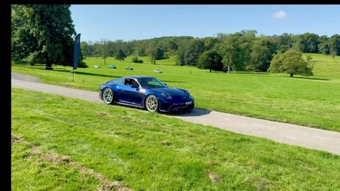 Carnforth, Lancaster, UK. 2025 AUG, 17. Leighton Hall, Porsche car show. Stockbeeldmateriaal 315005667