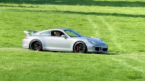 Carnforth, Lancaster, UK. 2025 AUG, 17. Leighton Hall, Porsche car show. Stock Footage 315005669