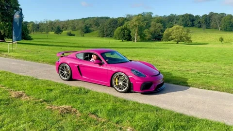 Carnforth, Lancaster, UK. 2025 AUG, 17. Leighton Hall, Classic Porsche car show. Stock Footage 315005694