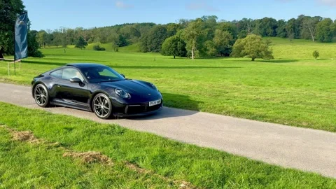 Carnforth, Lancaster, UK. 2025 AUG, 17. Leighton Hall, Porsche car show. Stock-Footage 315005709