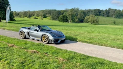 Carnforth, Lancaster, UK. 2025 AUG, 17. Leighton Hall, Porsche car show. Stock-Footage 315005710