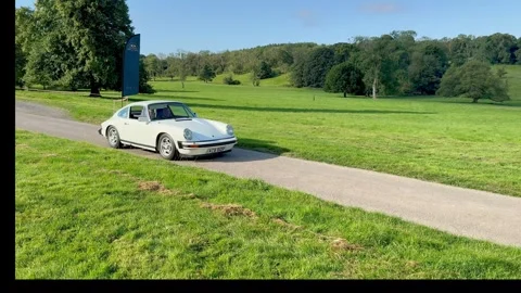 Carnforth, Lancaster, UK. 2025 AUG, 17. Leighton Hall, Porsche car show Stock-Footage 315005755